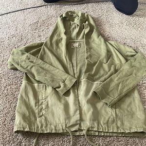 Green Anthropology hooded cardigan
